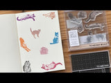 To Mei Han Stamp Clear Realistic Jellyfish Jellyfish Bread Showa Cat Sweets Cat Tomeihan-03
