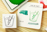 INK BIYORI インクビヨリ SANBY サンビー スタンプ ペン先メンテ INK-RS01 万年筆 カード 手帳 INKBIYORI