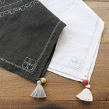 cohana コハナ リネンクロスの刺し子キット 七宝つなぎ 45-296 きなり 45-297 もくたん かわいい ソーイング 大人 おしゃれ 日本製 ギフト お返し 手芸用品 おうち時間