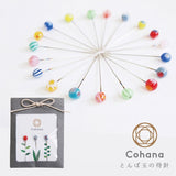 cohana とんぼ玉の待ち針 3本セット
