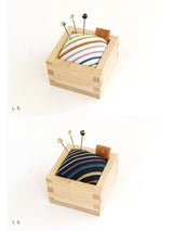 Cohana shippou pin cojín kohana esperando mano y aguja de kokura ori