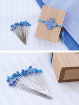 마킹 핀이있는 코하나 나무 상자 코한나 벽화 바늘 -핀 오비 자이 가이