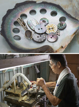 cohana 貝釦のお花のプッシュピン いろどり