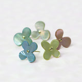 cohana 貝釦のお花のプッシュピン いろどり