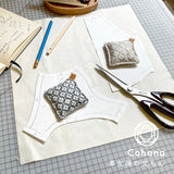 cohana コハナ 革友禅の文ちん きなり ふかがわねず 日本製 牛革製 ペーパーウェイト 文鎮 ぶんちん 裁縫道具 ソーイング用文ちん 型紙 重し 裁断 手芸道具 かわいい おしゃれ ギフト プレゼント