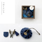 cohana コハナ Seki Mini Scissors and Mini Drawstring Pouch Set - 豆ばさみと豆巾着のセット KG-SET12