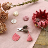 cohana コハナ Seki Mini Scissors and Mini Drawstring Pouch Set - 豆ばさみと豆巾着のセット KG-SET12