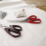 cohana コハナ 漆塗りの関の裁ちばさみ 朱塗り 革製カバー付き 日本製 赤 ステンレス 裁ち鋏 裁縫ばさみ 裁縫道具 手芸道具 かわいい おしゃれ ギフト プレゼント