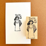 Kinotorico キノトリコ スタンプ シロ猫 ブチ猫 花畑 天使おとこのこ 天使おんなのこ hand シロうさぎ 目玉焼き はんこ かわいい ギフト 手帳 メモ ネコ ねこ