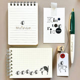 Kinotorico スタンプ キノトリコ Merci beaucoup No.11 メルシーボクゥ ありがとうございます はんこ かわいい ギフト 手帳 メモ メッセージスタンプ