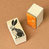 Kinotorico スタンプ キノトリコ No.12 白鳥 No.13 黒鳥 No.17 クロうさぎ うさぎ No.18 花A No.19 花B 花 レトロ クラシック はんこ かわいい ギフト 手帳 メモ メッセージスタンプ