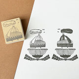 Kinotorico スタンプ キノトリコ Merci beaucoup No.11 メルシーボクゥ ありがとうございます twinklestar No.14 流れ星 はんこ かわいい ギフト 手帳 メモ メッセージスタンプ