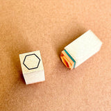 Kinotorico スタンプ キノトリコ No.22 クローバー No.23 ハニカム No.24 CLOWN 三つ葉 六角形 王冠 クラウン はんこ かわいい ギフト 手帳 メモ