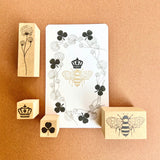 Kinotorico スタンプ キノトリコ No.22 クローバー No.23 ハニカム No.24 CLOWN 三つ葉 六角形 王冠 クラウン はんこ かわいい ギフト 手帳 メモ