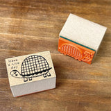 Kinotorico スタンプ キノトリコ No.34 カメ No.36 花模様チェック No.37 花模様ストライプ No.38 雨 No.40 アジサイ No.41 カタチA 梅雨 夏 はんこ かわいい ギフト