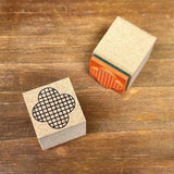 Kinotorico スタンプ キノトリコ No.35 チェック+ No.39 傘 No.42 カタチB はんこ 梅雨 夏 かわいい ギフト 手帳 メモ