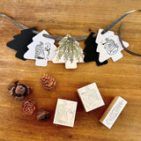 Kinotorico キノトリコ スタンプ Angel swan Angel candleはんこ かわいい おしゃれ クリスマス カード X'mas ギフト 手帳 メモ