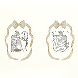 Kinotorico キノトリコ スタンプ Angel swan Angel candleはんこ かわいい おしゃれ クリスマス カード X'mas ギフト 手帳 メモ