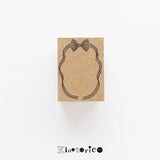 Kinotorico キノトリコ スタンプ Flame ribbon フレーム リボン はんこ かわいい おしゃれ クリスマス カード X'mas ギフト 手帳 メモ