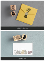 Kinotorico キノトリコ オリジナルスタンプ for you うさぎダンス Dove はんこの日 レトロ はんこ かわいい ギフト 手帳 メモ