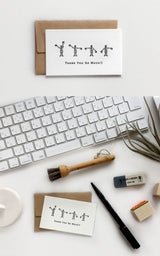 KNOOPWORKS 活版カード 手旗信号