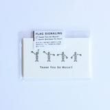 KNOOPWORKS 活版カード 手旗信号