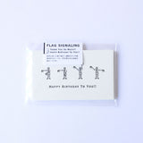 KNOOPWORKS 活版カード 手旗信号