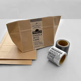 KNOOPWORKS クノープワークス マスキングテープ マステ おしゃれ 40mm 4cm 4センチ FRAGILE 白 グレー ラッピング 郵便 封筒 梱包