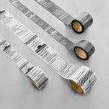 KNOOPWORKS クノープワークス マスキングテープ マステ おしゃれ 40mm 4cm 4センチ FRAGILE 白 グレー ラッピング 郵便 封筒 梱包