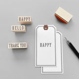 Knoopworks Outline Stamp Happy / Hello