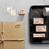 KNOOPWORKS クノープワークス スタンプ AIR MAIL エアメール DO NOT BEND 折曲厳禁 FRAGILE こわれもの OPEN HERE ここを開ける はんこ