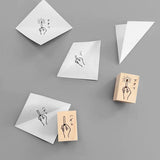 クノープワークス KNOOPWORKS スタンプ はんこ スタンプ2個セット アタリ・ハズレ くじ 籤 三角くじ 手帳 ギフト