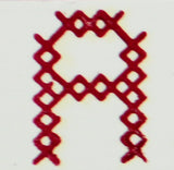 OSCOLABO スタンプ クロスステッチのアルファベット 単品 A to N