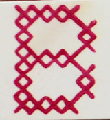 OSCOLABO スタンプ クロスステッチのアルファベット 単品 A to N