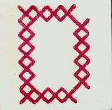 OSCOLABO スタンプ クロスステッチのアルファベット 単品 A to N