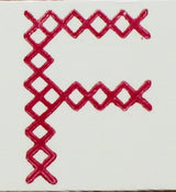 OSCOLABO スタンプ クロスステッチのアルファベット 単品 A to N