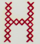 OSCOLABO スタンプ クロスステッチのアルファベット 単品 A to N