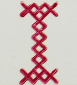 OSCOLABO スタンプ クロスステッチのアルファベット 単品 A to N