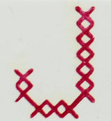 OSCOLABO スタンプ クロスステッチのアルファベット 単品 A to N