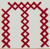 OSCOLABO スタンプ クロスステッチのアルファベット 単品 A to N