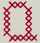 OSCOLABO スタンプ クロスステッチのアルファベット 単品 O to Z