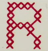 OSCOLABO スタンプ クロスステッチのアルファベット 単品 O to Z