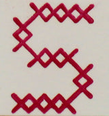 OSCOLABO スタンプ クロスステッチのアルファベット 単品 O to Z