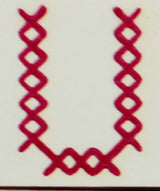 OSCOLABO スタンプ クロスステッチのアルファベット 単品 O to Z