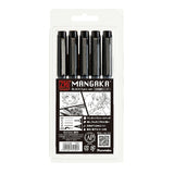 ZIG Cartoonist MANGAKA ミリペン 黒5色セット