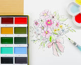 KURETAKE 顔彩耽美 固形顔料パレット