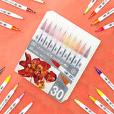 Kuretake Zick sauberer Farbtöne 30 Farbset a / b / c