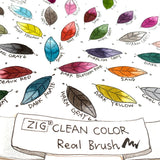 くれたけ 呉竹 ZIG クリーンカラーリアルブラッシュ 30色セットA くすみ系カラー グレイカラー B アースカラー RB-6000AT/30VA RB-6000AT/30VB 毛筆風 マーカー ギフト プレゼント