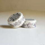 倉敷意匠 Classiky トラネコボンボン 猫ちゃんマスキングテープ 20mm 2cm 2センチ 20ミリ幅 マステ 手描き 猫 ネコ ネコの日 ギフト プレゼント