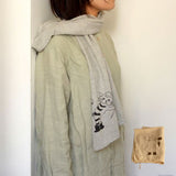 倉敷意匠 Classiky トラネコボンボン 畑仕事の手ぬぐい コットン 綿混 綿100% 手描き 猫 ネコ ネコの日 ギフト プレゼント